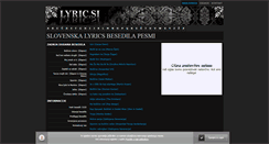 Desktop Screenshot of lyric.si