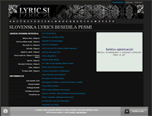 Tablet Screenshot of lyric.si